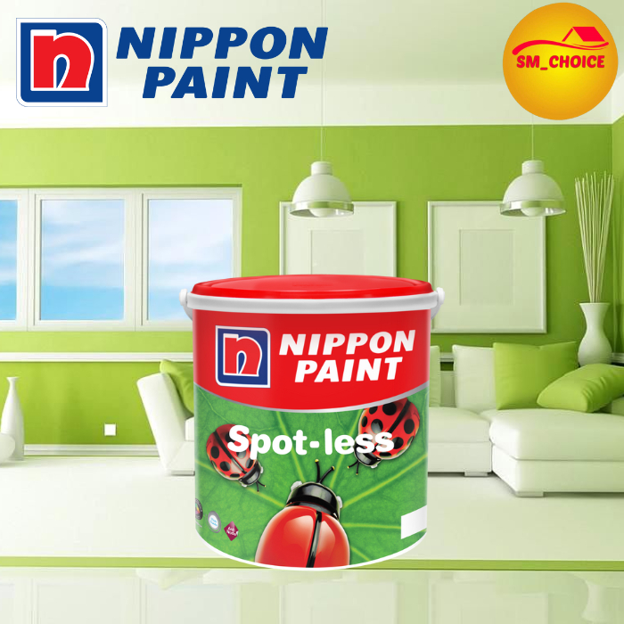 Jual NIPPON PAINT SPOTLESS 4KG SPOT LESS 2,5 LITER CAT TEMBOK SOTLESS