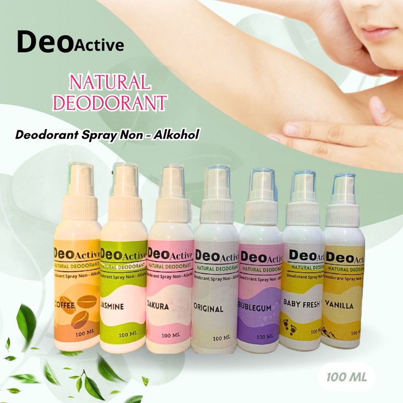 Jual Natural Deodorant spray 60ml ampuh dan ketiak jadi kering