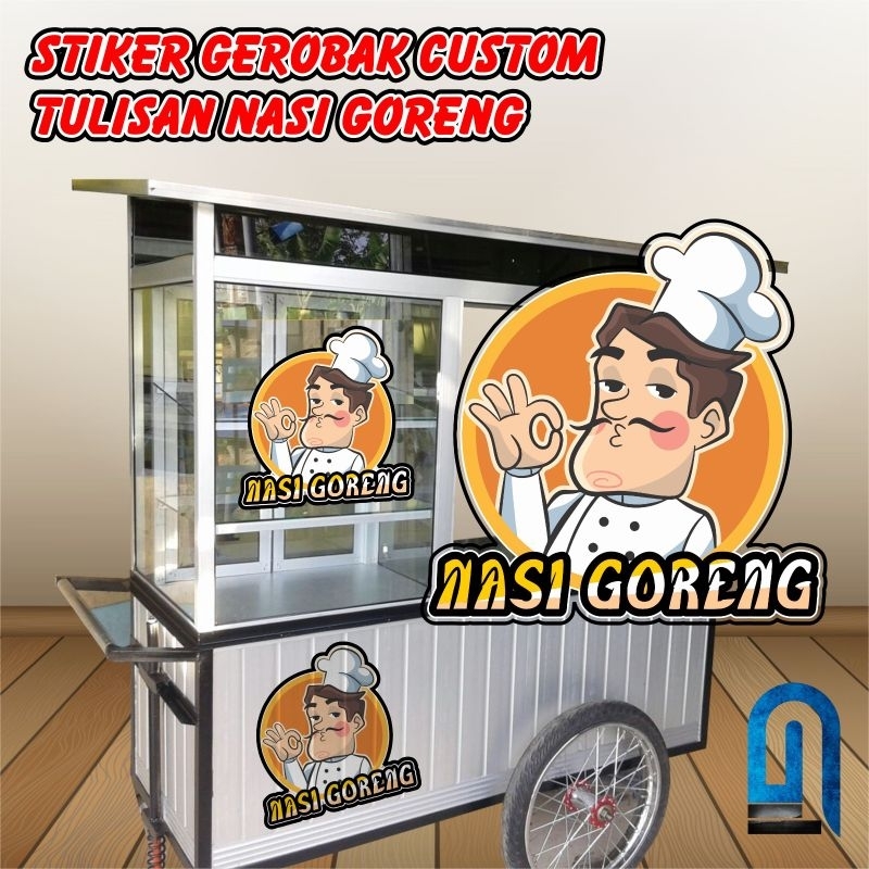 Jual Stiker Gerobak Dagang Jualan Nasi Goreng Shopee Indonesia