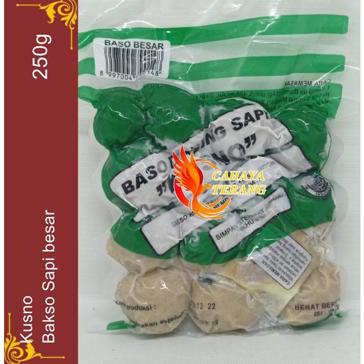 Jual Bakso Kusno Besar 250g Bakso Daging Sapi Asli Halal Bakso Sapi