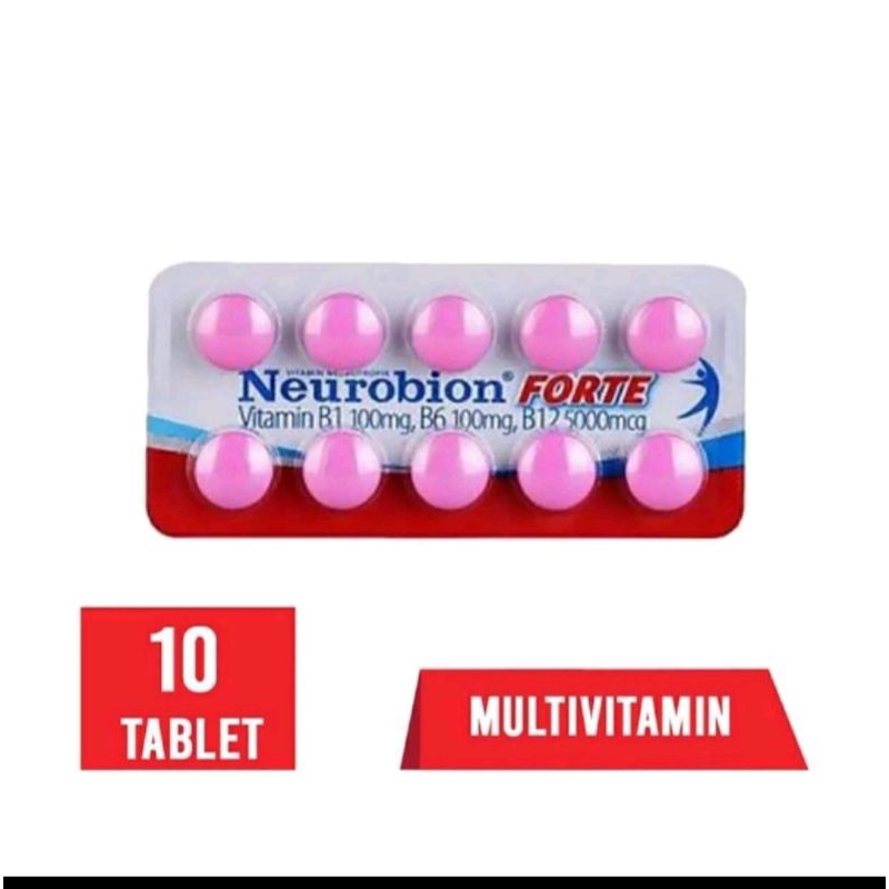 Jual Neurobion Forte Strip / Dus - Multivitamin B1, B6, B12 | Shopee ...