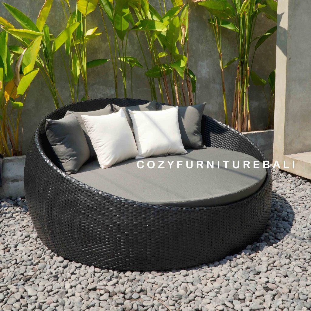 Jual POOL DAYBED KASUR KOLAM ROTAN BUNDAR RATTAN SOFA BED SYNTHETIC ...