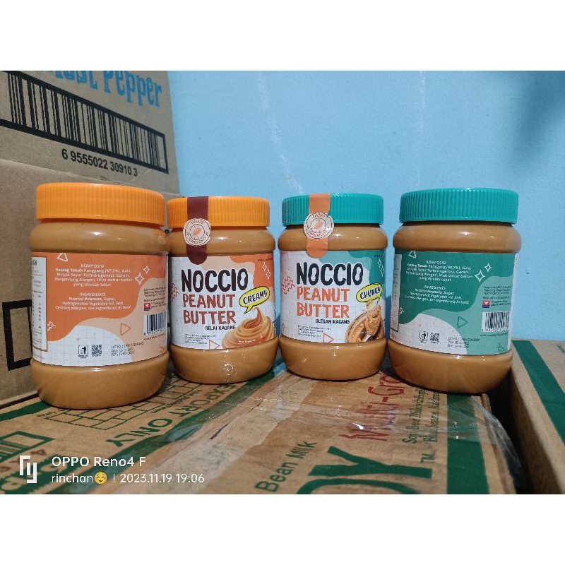Jual noccio peanut butter 500gr shopee indonesia