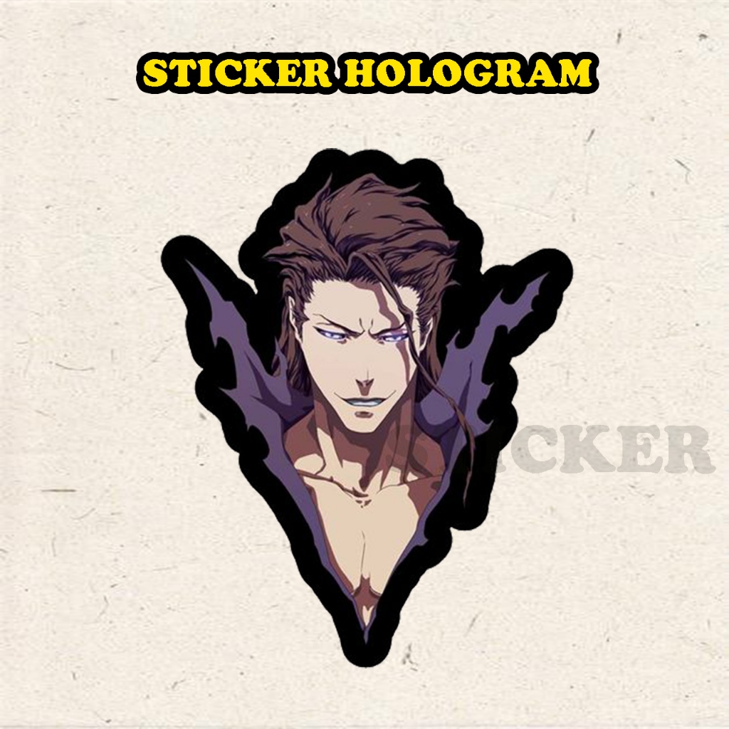 Jual Stiker Hologram Aizen bleach sticker case hp & laptop ukuran 8 cm ...