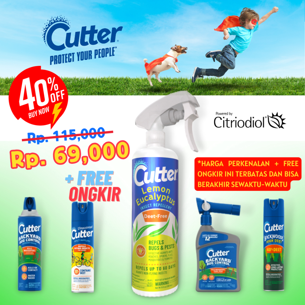 Jual CUTTER SPRAY USA Cairan Anti Serangga ORGANIC dan NONTOXIC