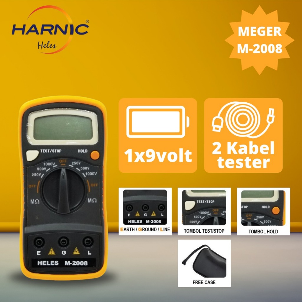 Jual Multi Tester Digital - Digital Insulating Resistance Tester - Alat ...