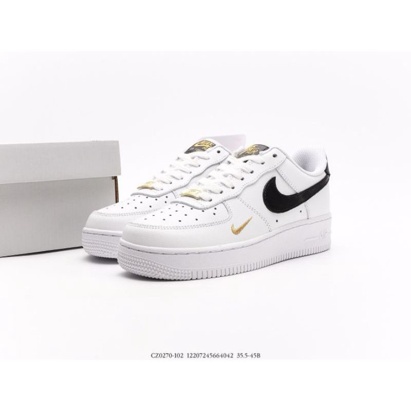 Jual Nike Air Force 1 Low White Black Gold BNIB 100% Original | Sepatu ...