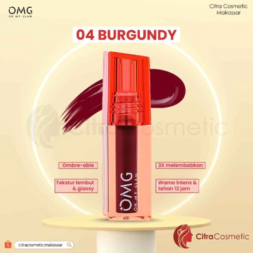 OMG Oh My Glam Glassy Lip Tint Tahan Lama 12 Jam