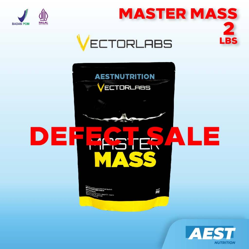 Jual (DEFECT) Vectorlabs Master Mass 2 lbs 900 gram Susu Whey Protein ...