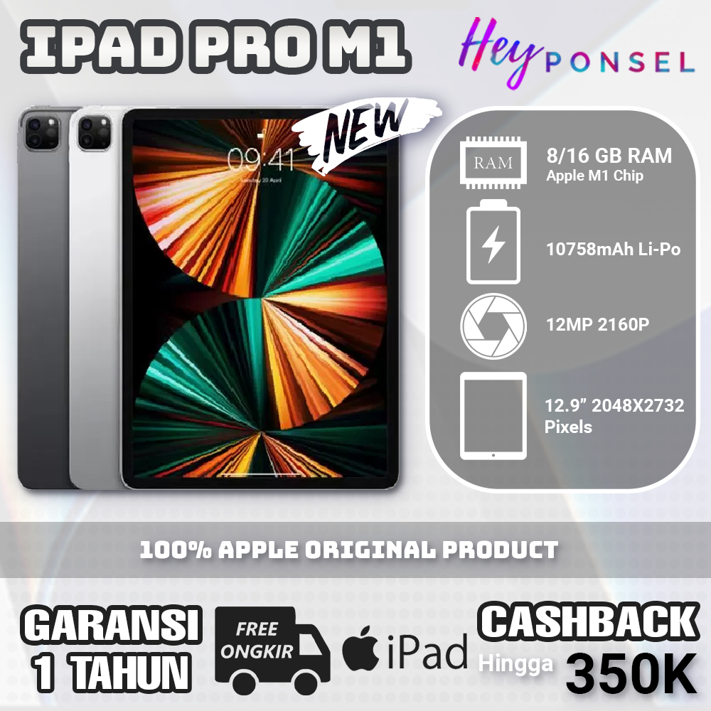 Jual iPad Pro 2021 M1 Chip 11 inch 128GB GRAY SILVER CPO Shopee Indonesia