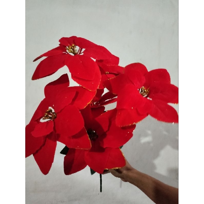 Jual Ace Noelle 46 cm Bunga Dekorasi Natal Christmas Flower