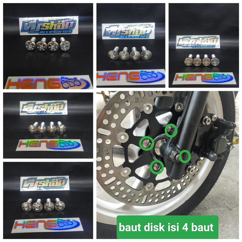 Jual Harga Isi Baut Disk Probolt Honda Yamaha Mio Beat Scoopy Vario Probolt Stainless Heng