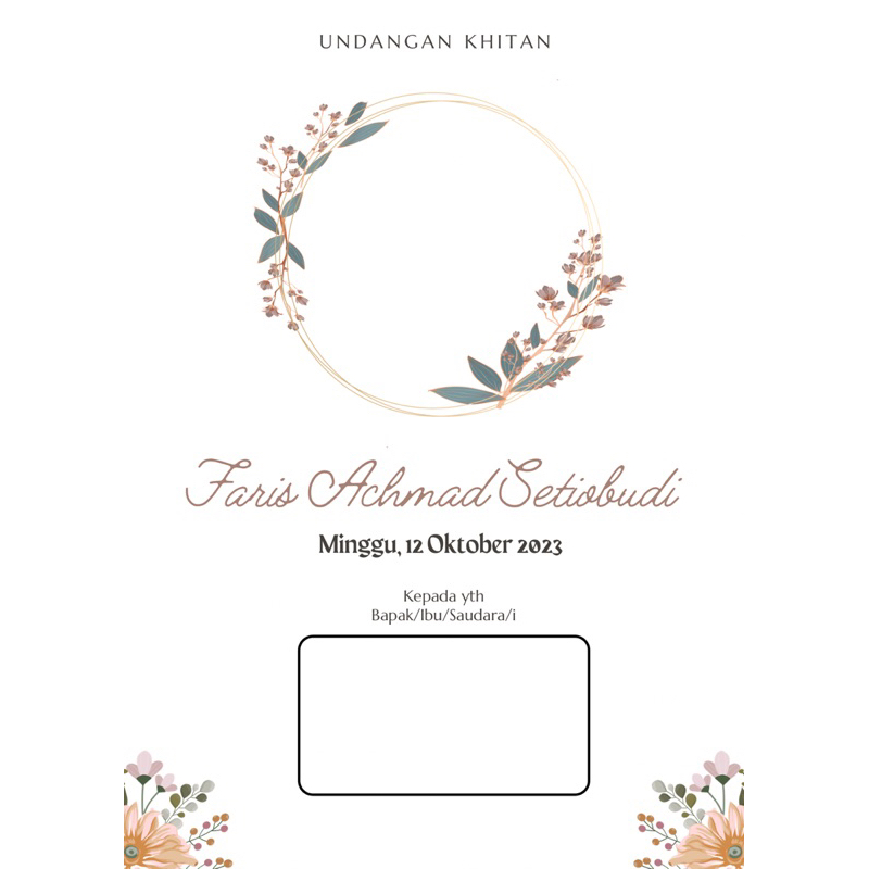 Jual Undangan tasyakuran khitanan murah berkualitas | Shopee Indonesia
