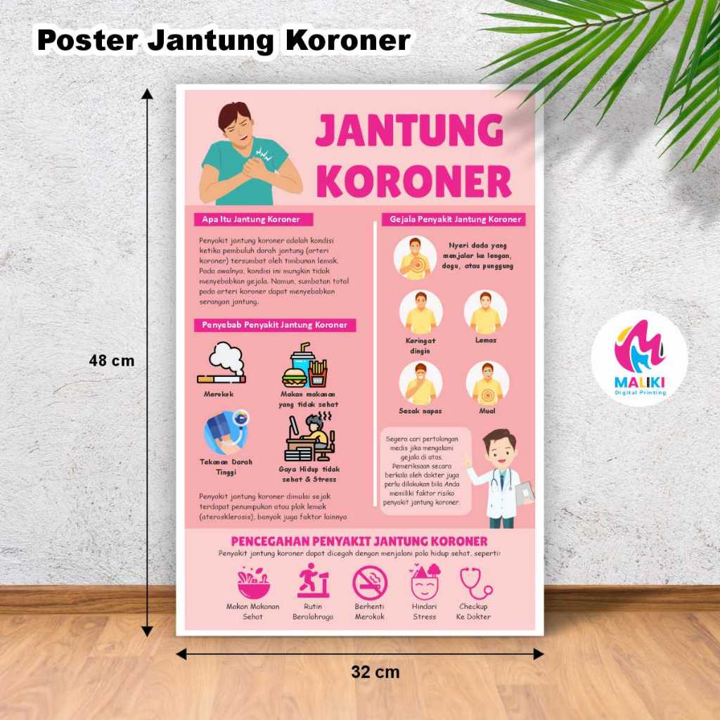 Jual Poster Kesehatan Tentang Jantung Koroner | Shopee Indonesia