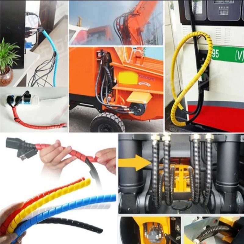 Jual 1 Meter kabel Spirall Wrap cable dia 8mm wire rope bungkus ...