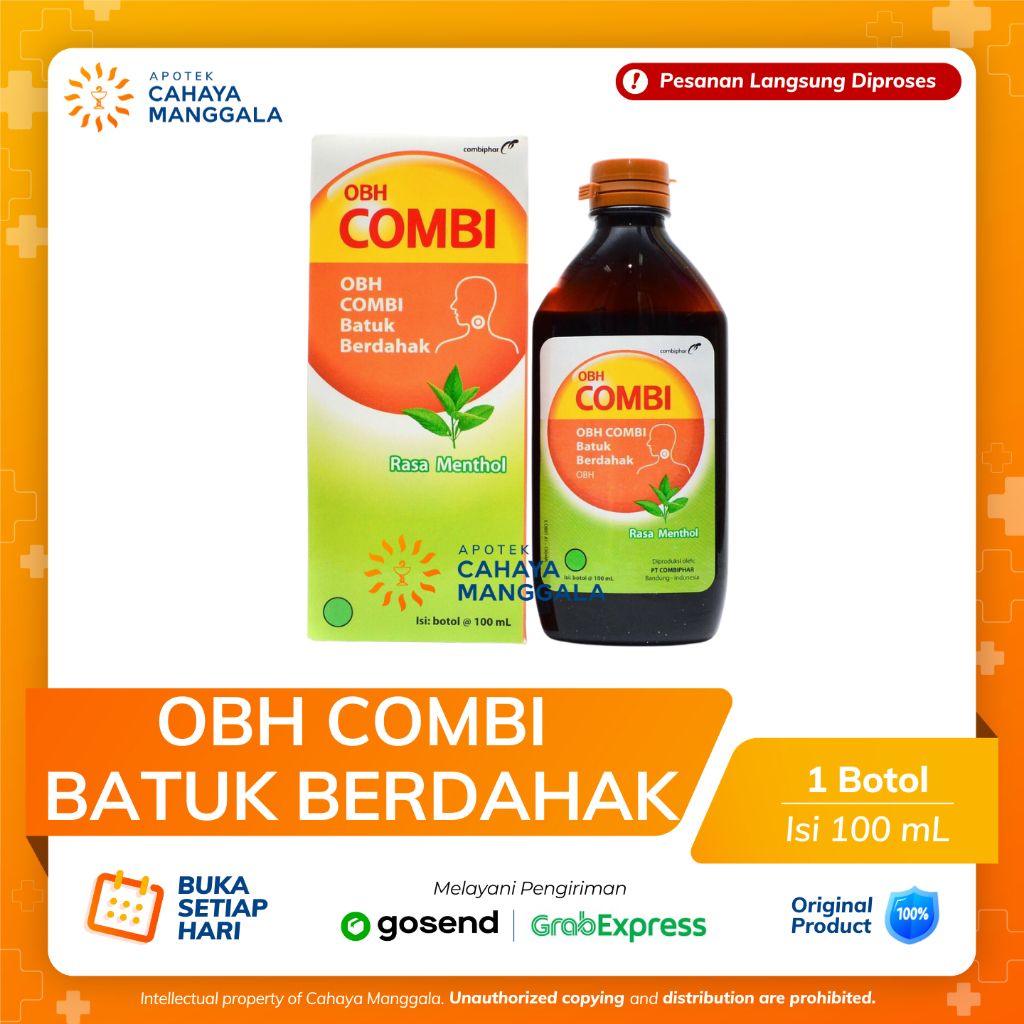 Jual OBH COMBI BATUK BERDAHAK RASA MENTHOL SIRUP 100 ML | Shopee Indonesia