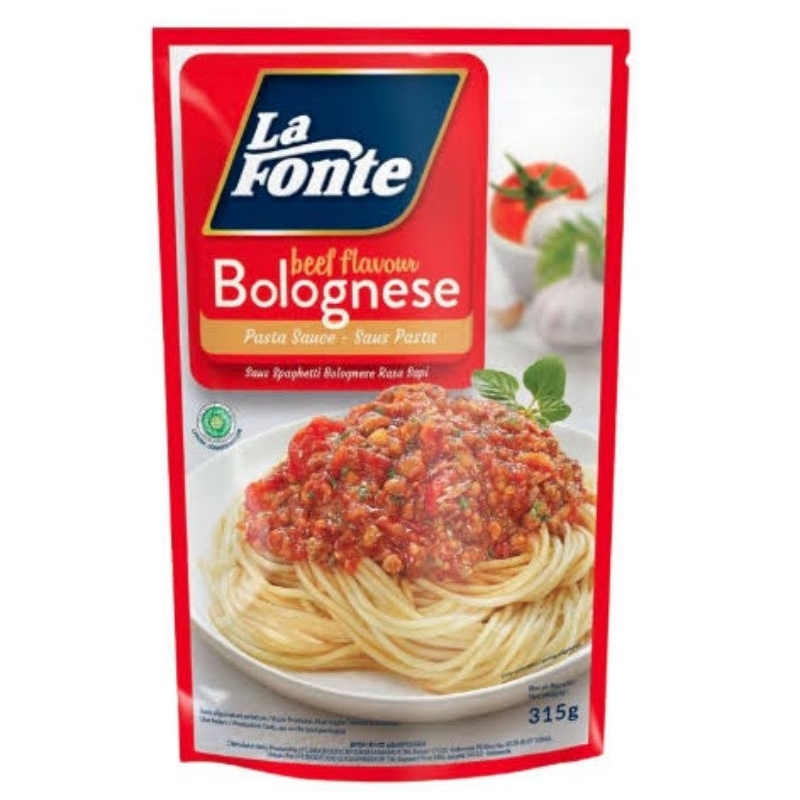 Jual LA FONTE LAFONTE SAUS SAOS PASTA SAUCE BEEF FLAVOUR FLAVOR RASA ...