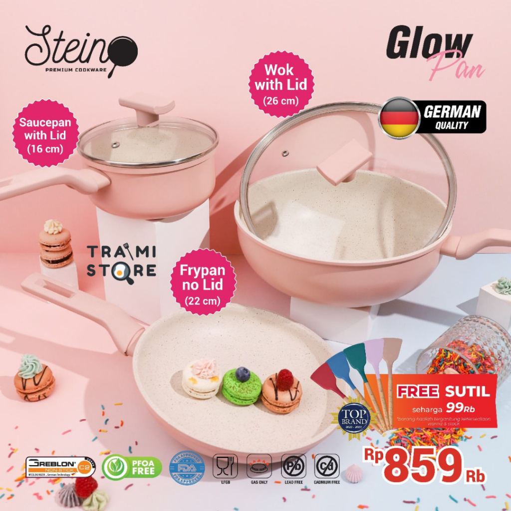 Jual CUCI GUDANG GLOW PAN STEINCOOKWARE STEIN SERIES WOK FRYPAN SAUCE