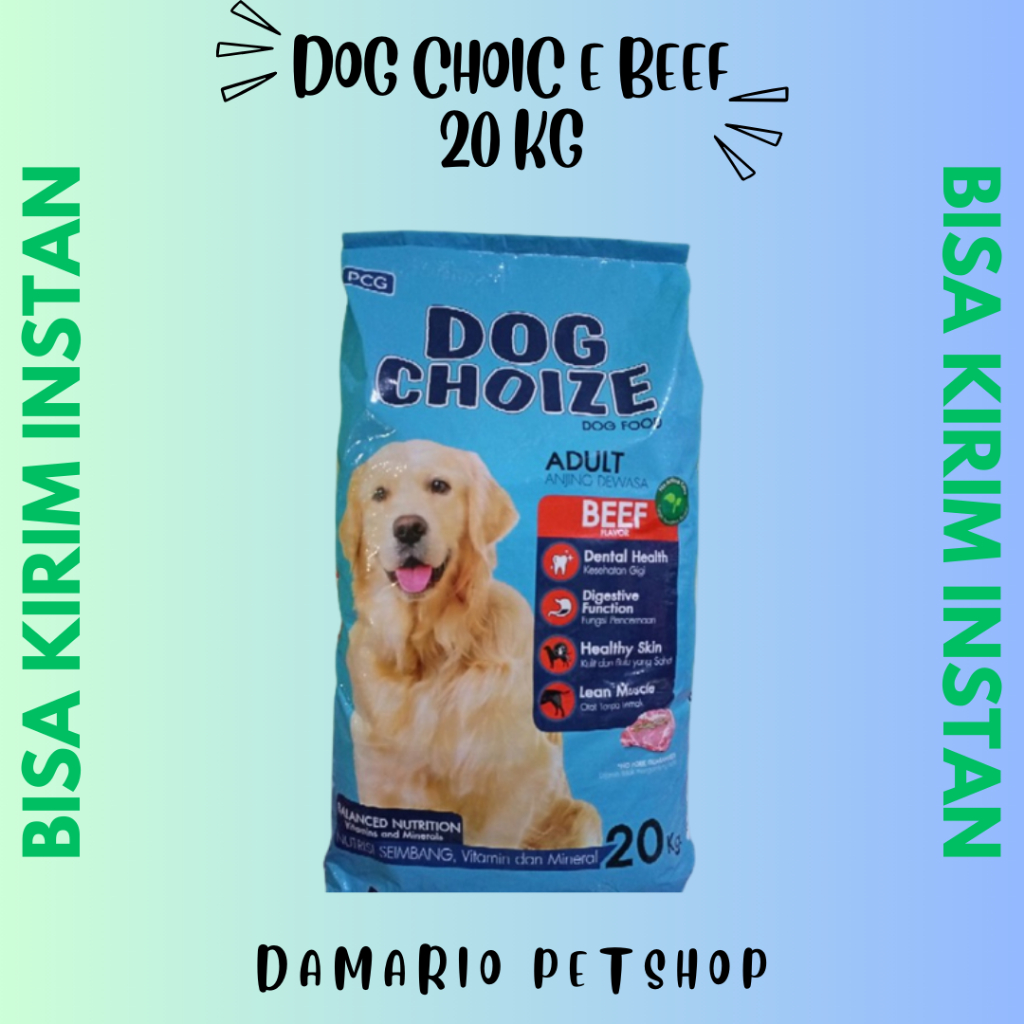Jual Dog Choice Beef Makanan Anjing 20 kg | Shopee Indonesia