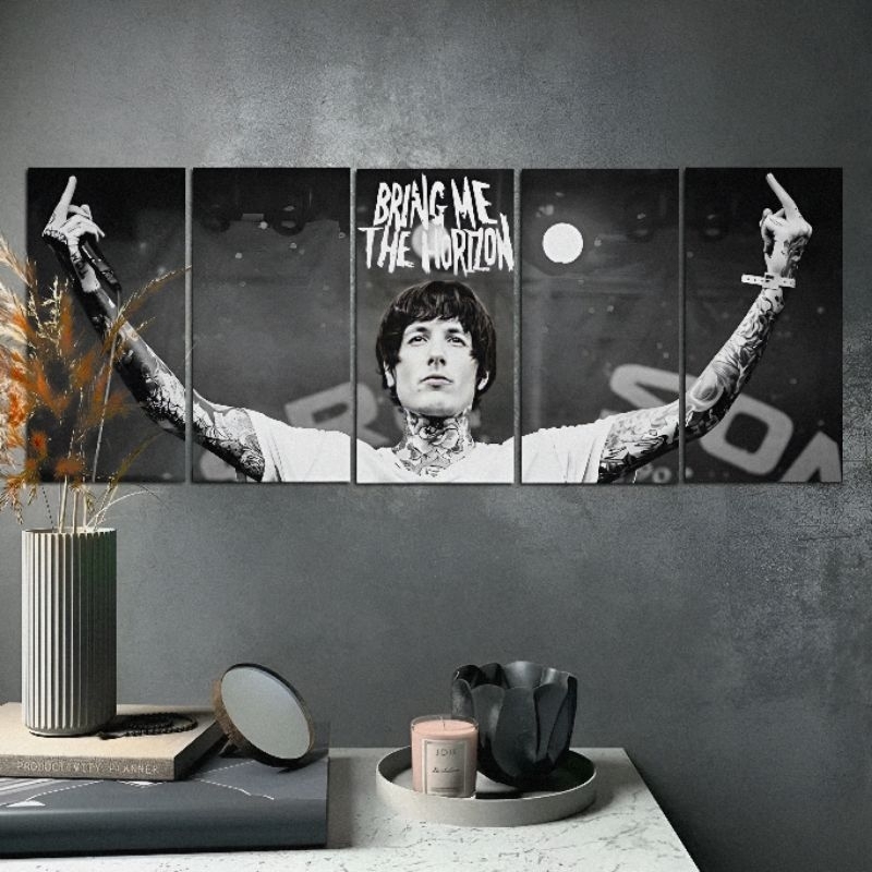 Jual Hiasan dinding kamar cowok Poster dinding band Bmth 1 set