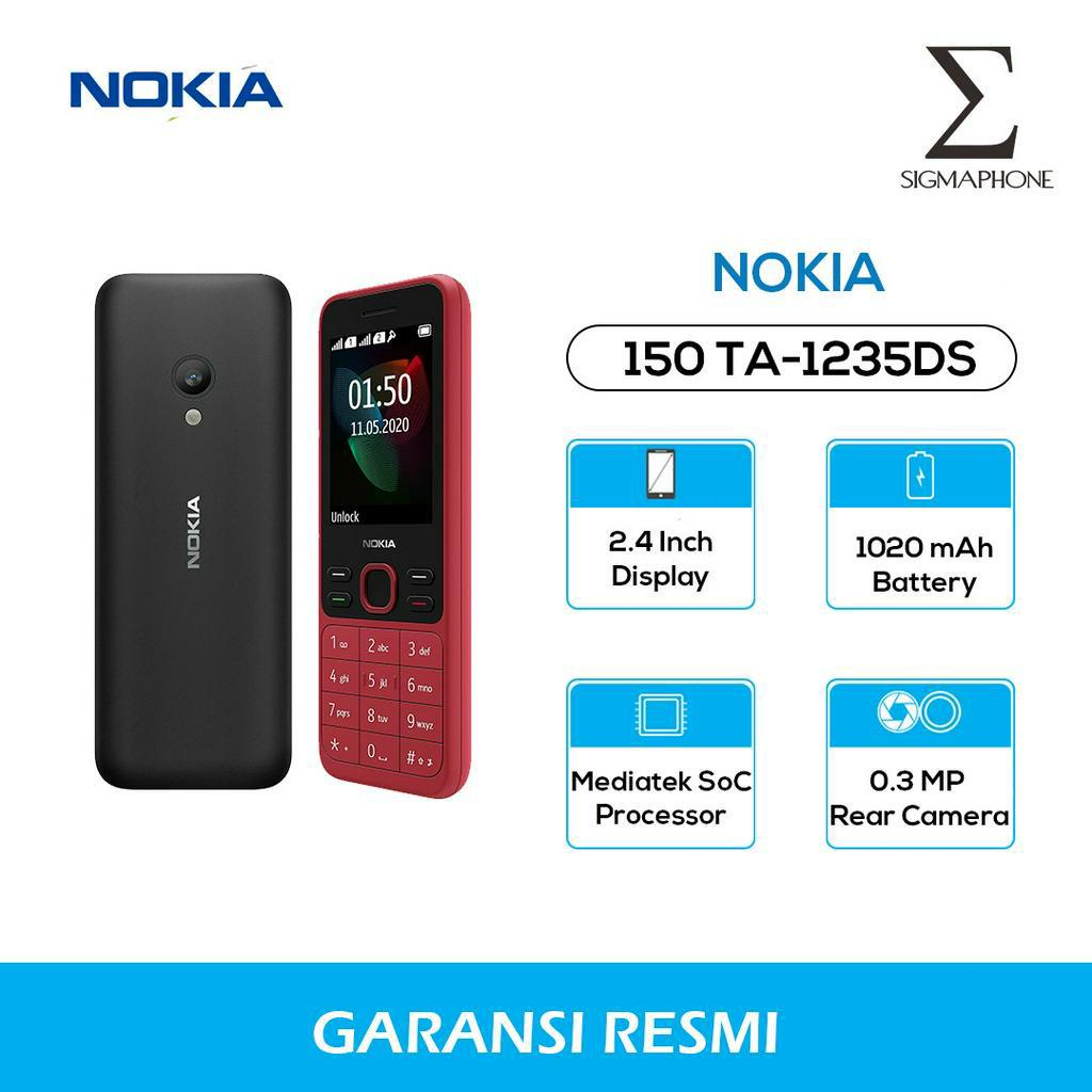 Jual Nokia 150 2020 Dual Sim Camera Bluetooth Garansi Resmi Layar 2 4