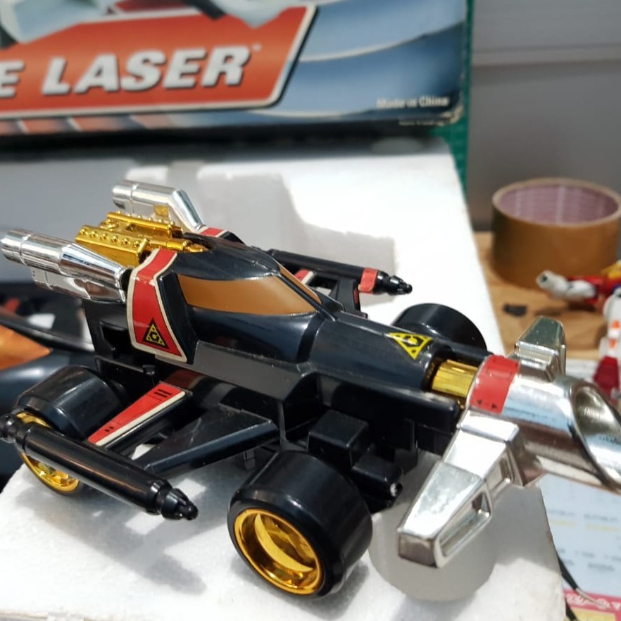 Jual POWER RANGER RANGERS TURBO TURBINE LASER MEGAZORD ORIGINAL BANDAI ...