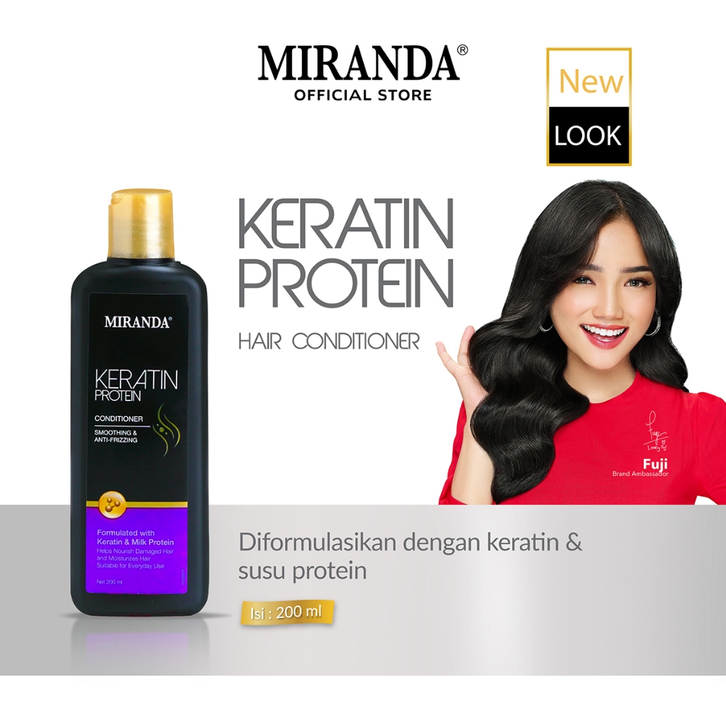 Jual Miranda Keratin Protein Hair Conditioner 200ml (New Formula