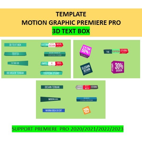 Jual Template Motion Grafik MOGRT Premiere Pro | Shopee Indonesia