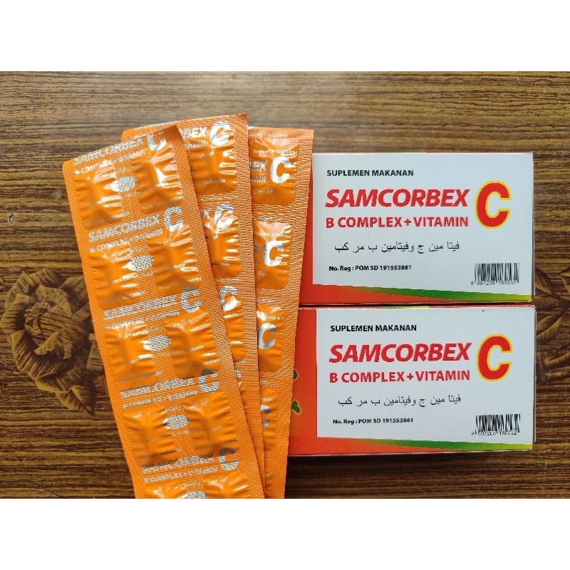 Jual Samcorbex multivitamin dengan Vitamin C dan B complex (1strip isi ...