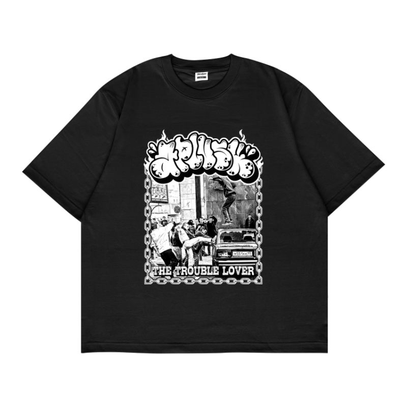 Jual Aplusk.co - Homies Black Oversize Tshirt Boxy Fit ( Cotton 20s ...