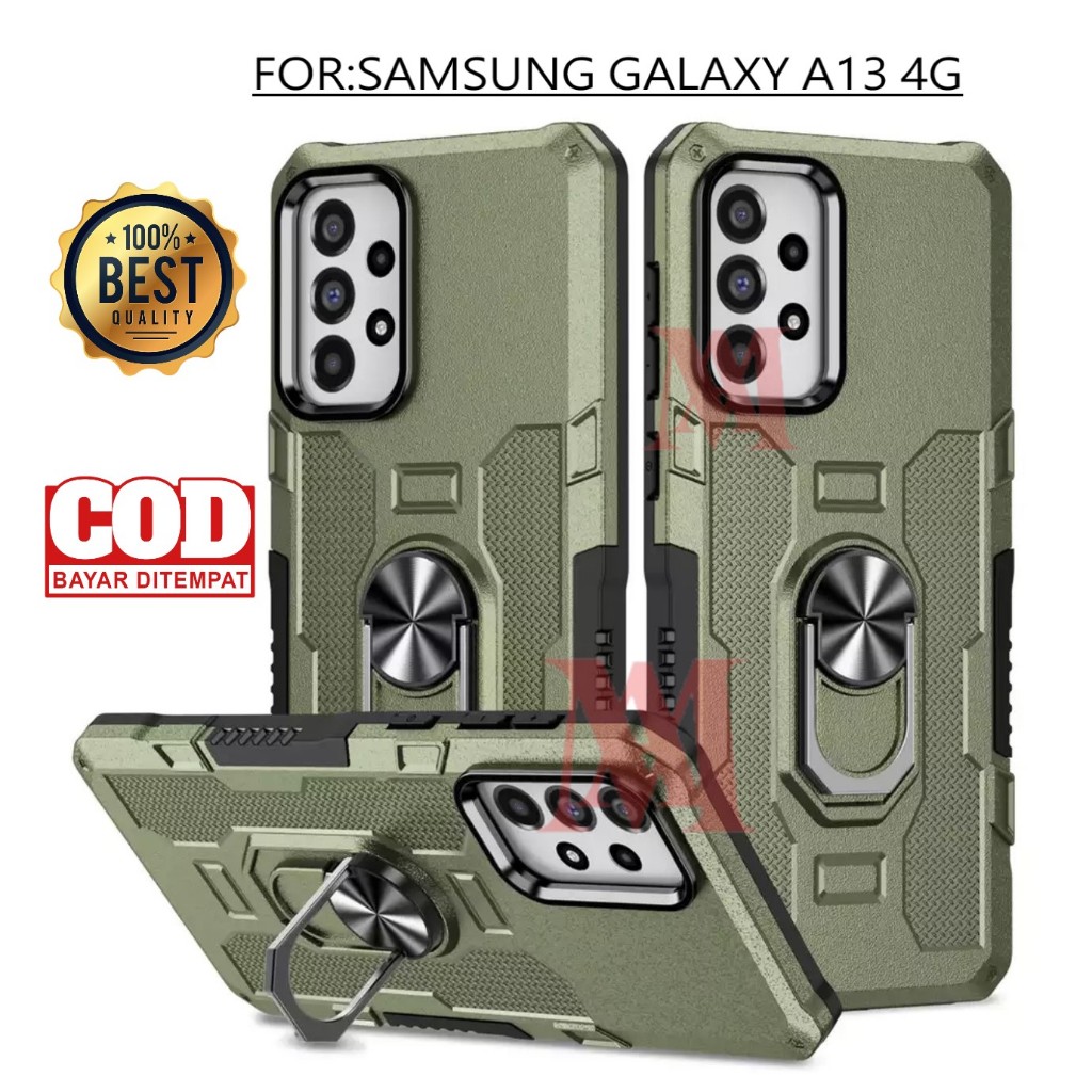 Jual Samsung Galaxy A13 4G Casing Hard Case Ring Armor Robot Case ...