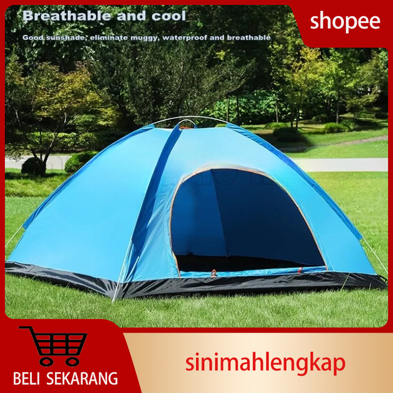 Jual Tenda Camping Kapasitas 1 3 Orang Tenda Otomatis Outdoor And Indoor Tenda Gunung Shopee 5653