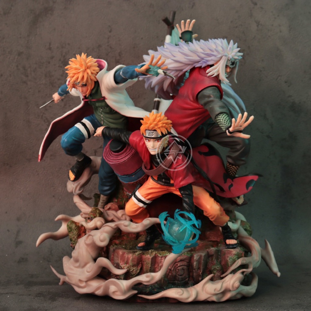 Jual Minato naruto jiraiya statue by CW x Surge Studio uzumaki sensei disciples bond action