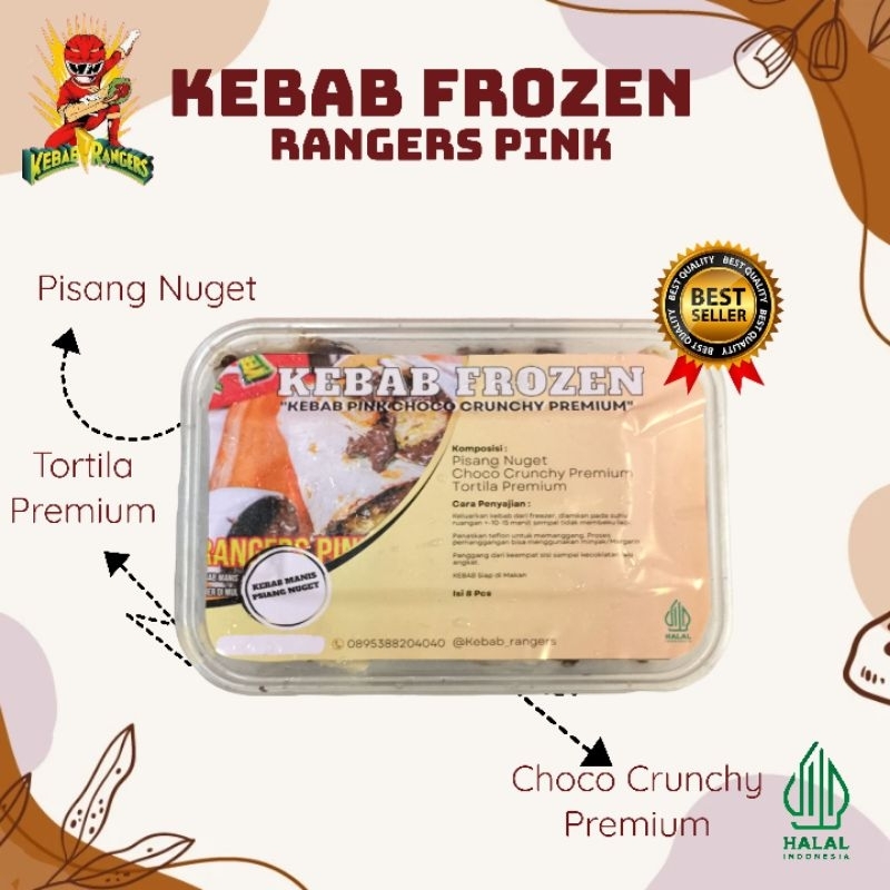 Jual Kebab Rangers Pink Premium Frozen (Kebab Pisang Nuget Manis ...