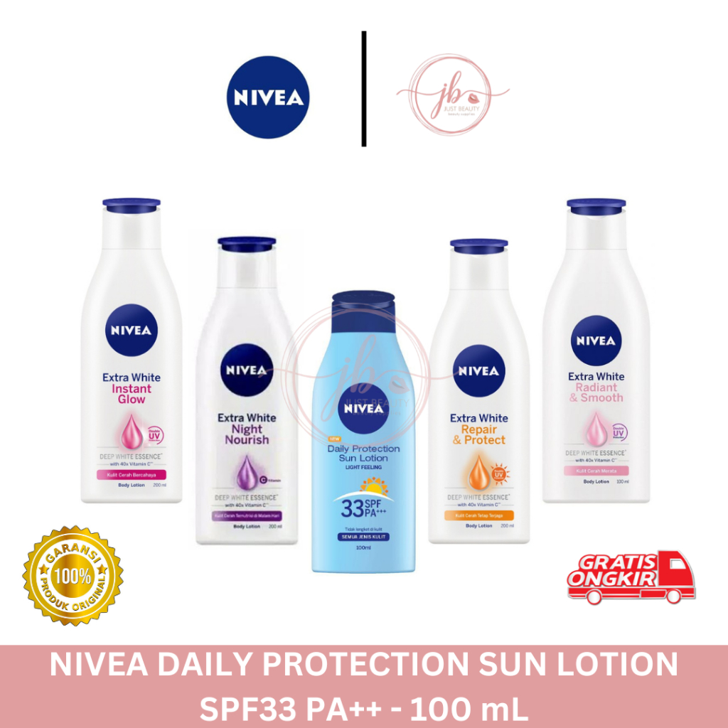 Jual [READY] NIVEA Body Lotion Daily Protection Sun SPF33 PA+++ 100mL