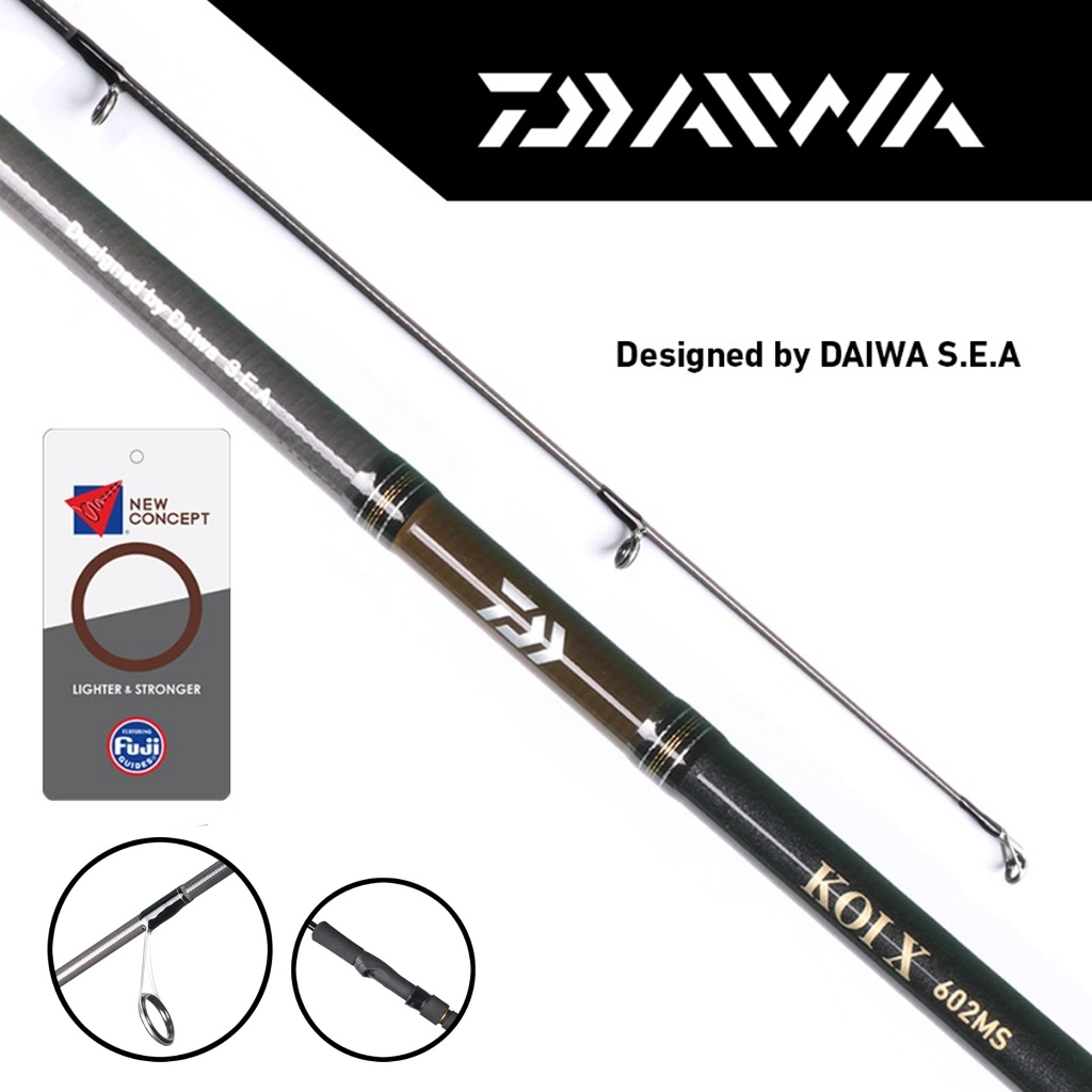 Jual Joran Spinning DAIWA KOI X 602MS | 602MHS | Harian Ikan Mas ...