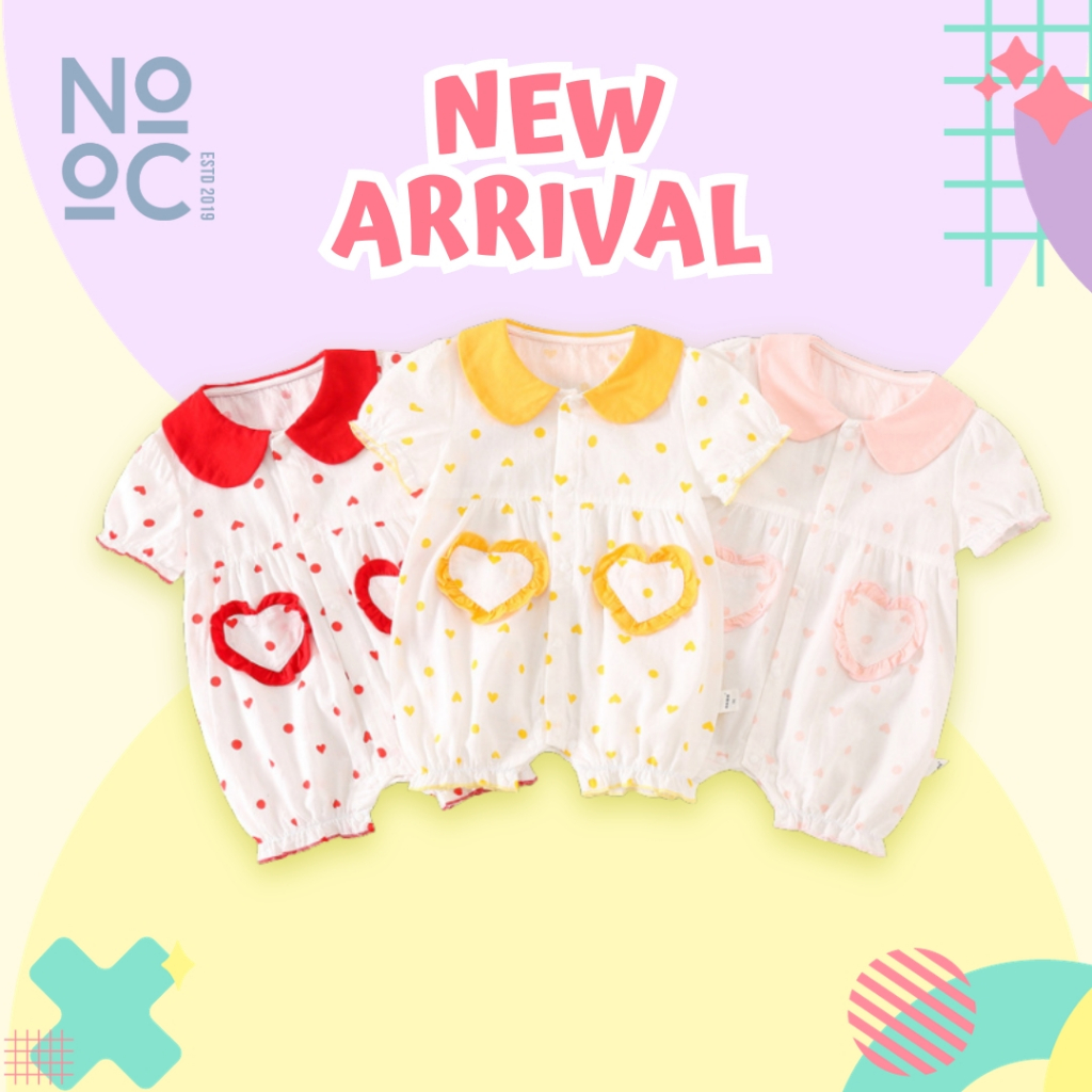 Jual 6.6 Nooc Baju Romper Bayi Perempuan Tasya Love | Shopee Indonesia