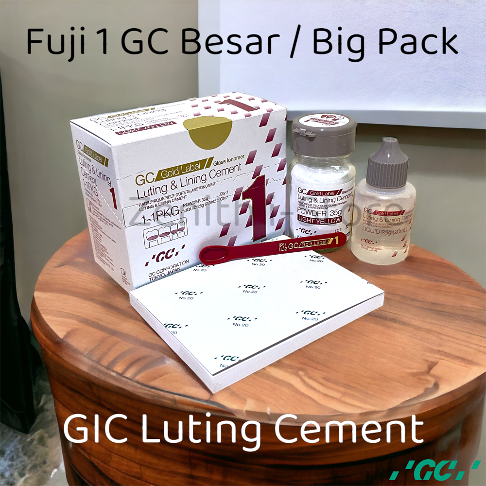 GC Gold Label Fuji 1 Radiopaque Glass Ionomer Cement – Luting & Lining – Free Ship