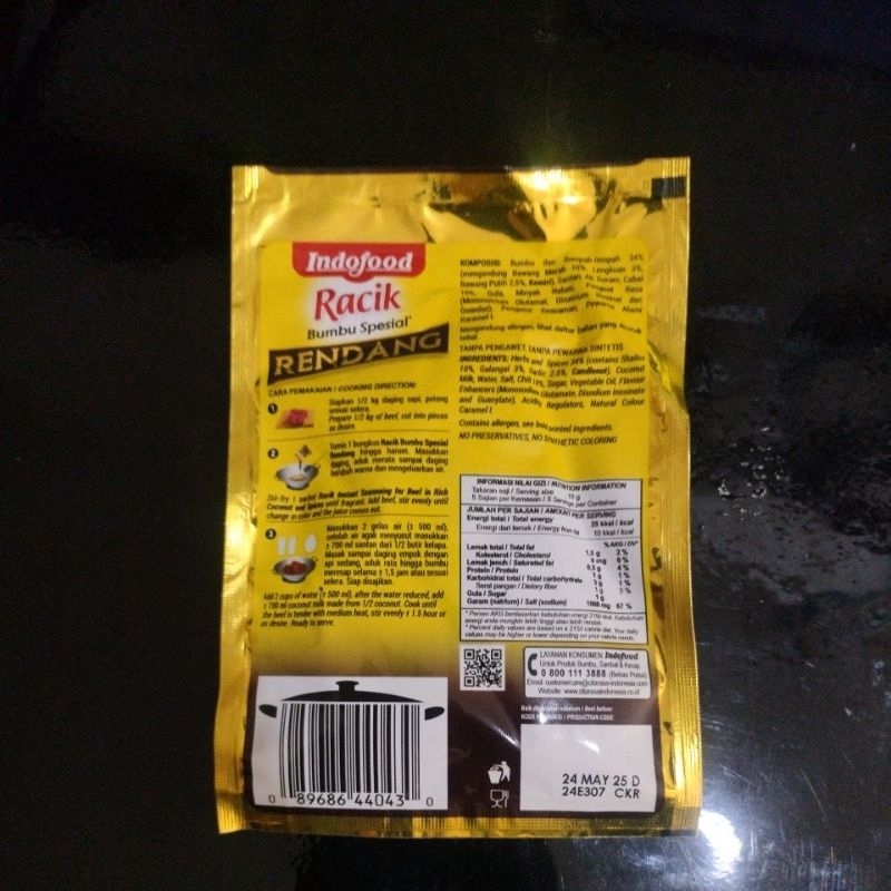 Jual INDOFOOD RACIK RENDANG 50G | Shopee Indonesia