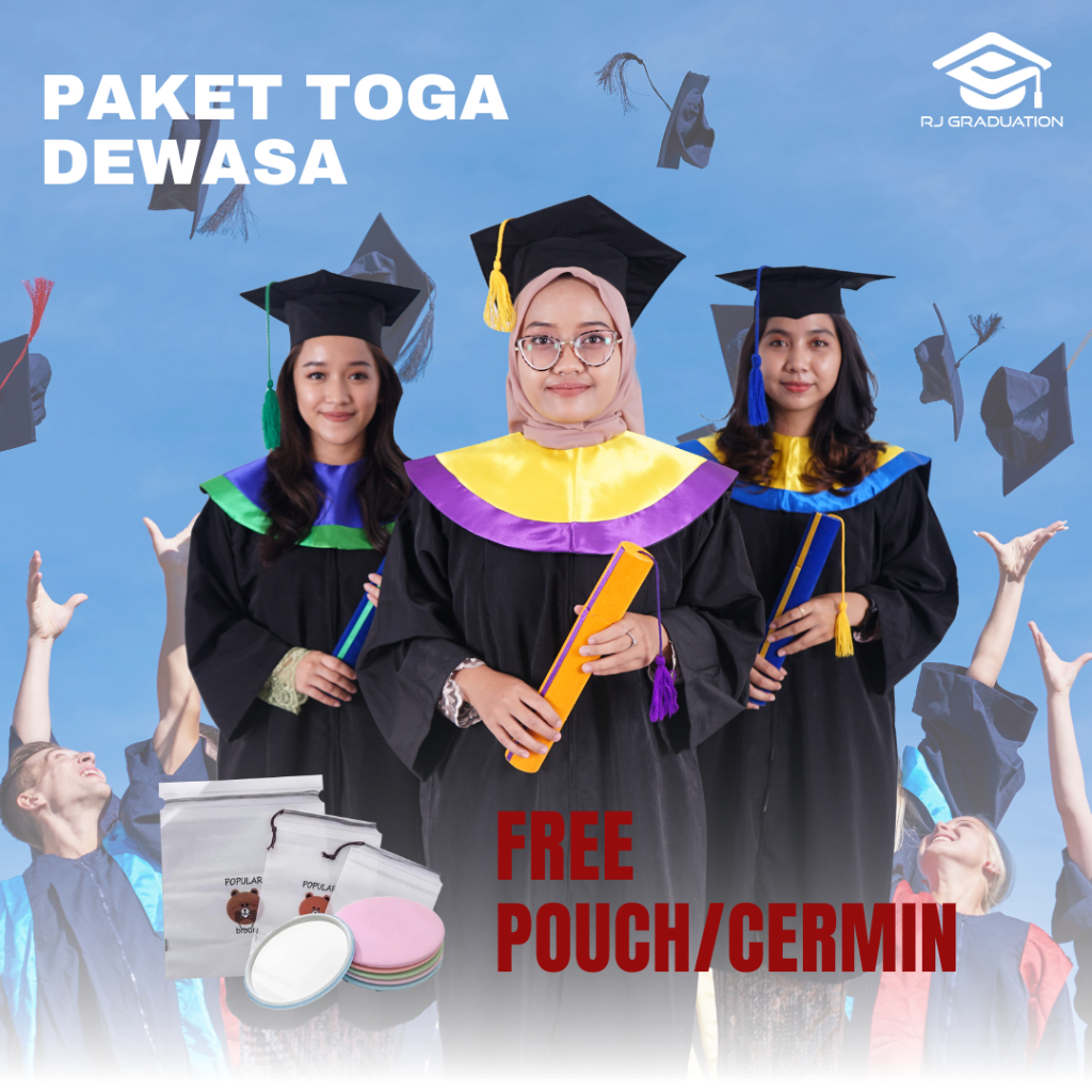 Jual Paket Toga Wisuda / Toga Wisuda Dewasa /Jubah Wisuda ...