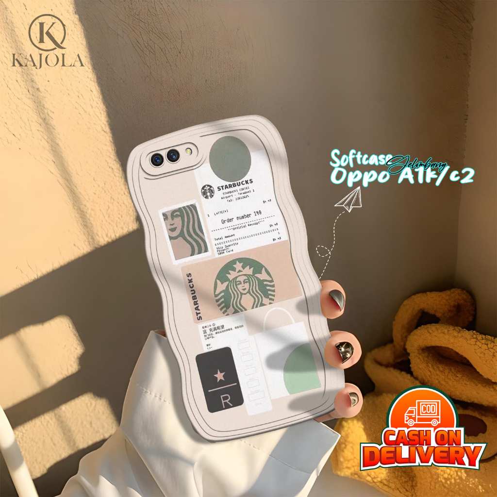 Jual Case Gelombang Oppo A1k Realme C2 Motif Aesthetic Bahan Softcase Silicon Lentur Skin 0090