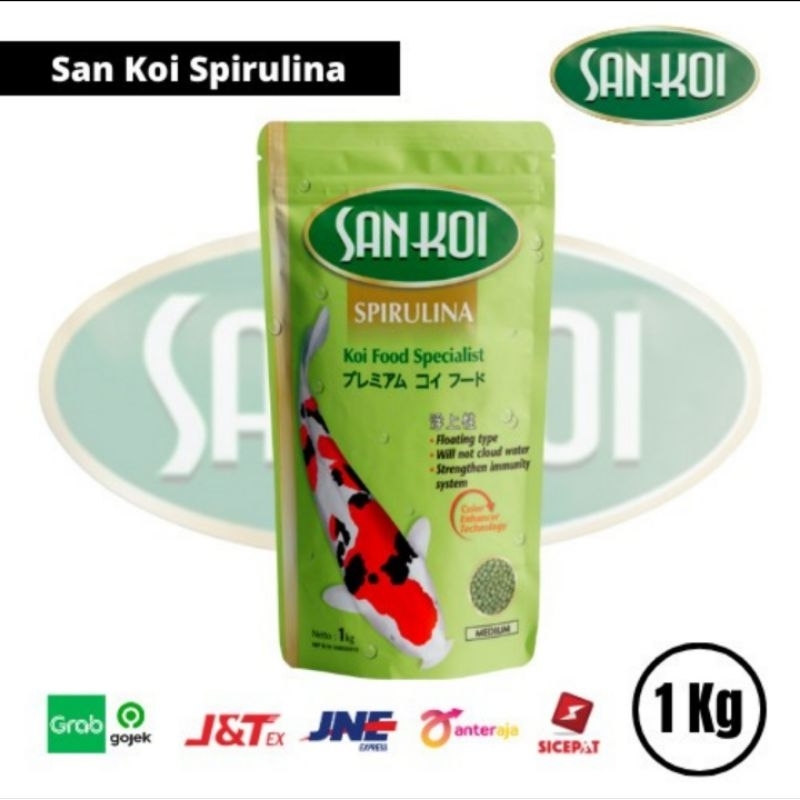 Jual SANKOI SAN KOI SPIRULINA MAKANAN PAKAN IKAN KOI 1KG | Shopee Indonesia
