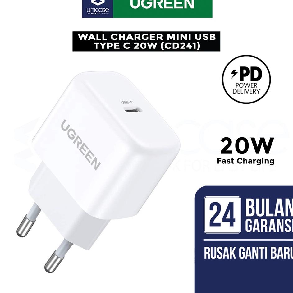 Jual Harga Lebay Wall Charger Kepala Adaptor Mini Iphone Ugreen W Usb