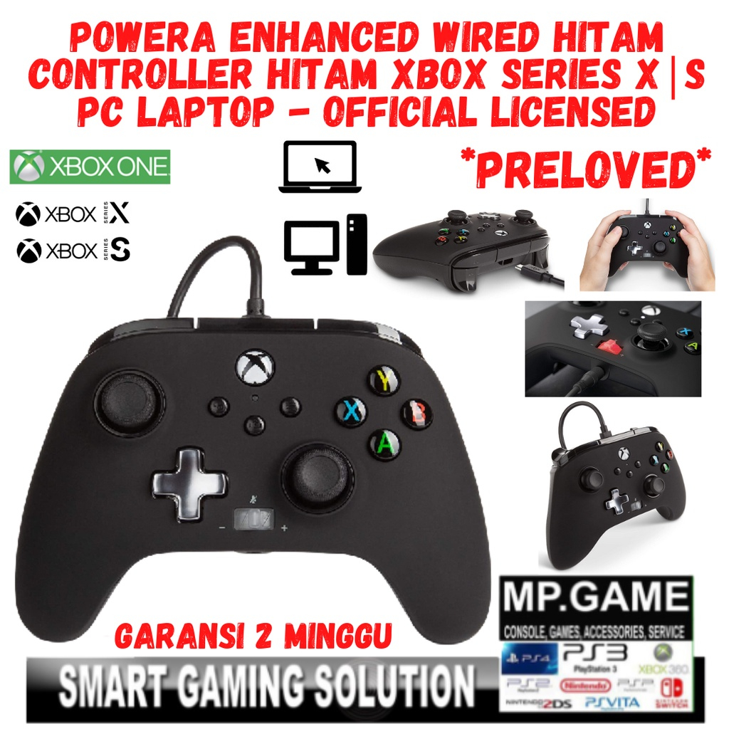 Jual PowerA Enhanced Wired Controller HITAM Xbox Series X/S/ Xbox One ...