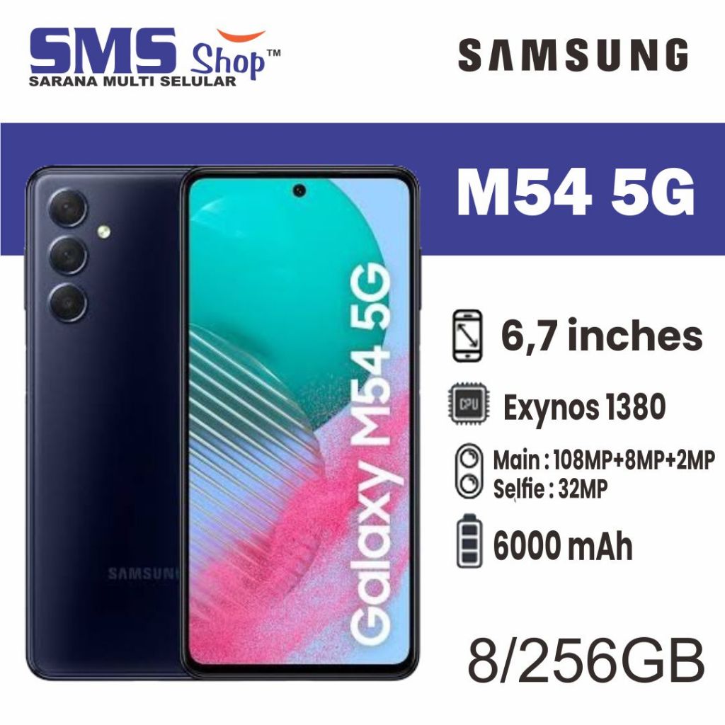 Jual Samsung Galaxy M54 5G 8/256GB Garansi Resmi | Shopee Indonesia