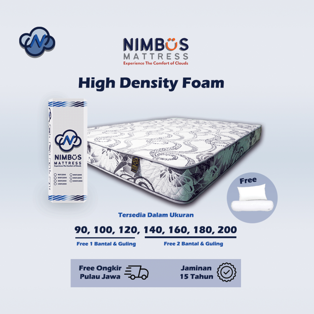 Jual NIMBUS Mattress Kasur Busa Original 20cm High Density Foam Box