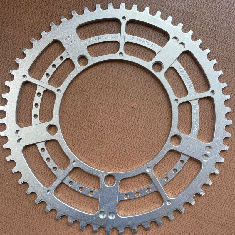 Jual chainring giornie pista 56T bcd 130 silver | Shopee Indonesia