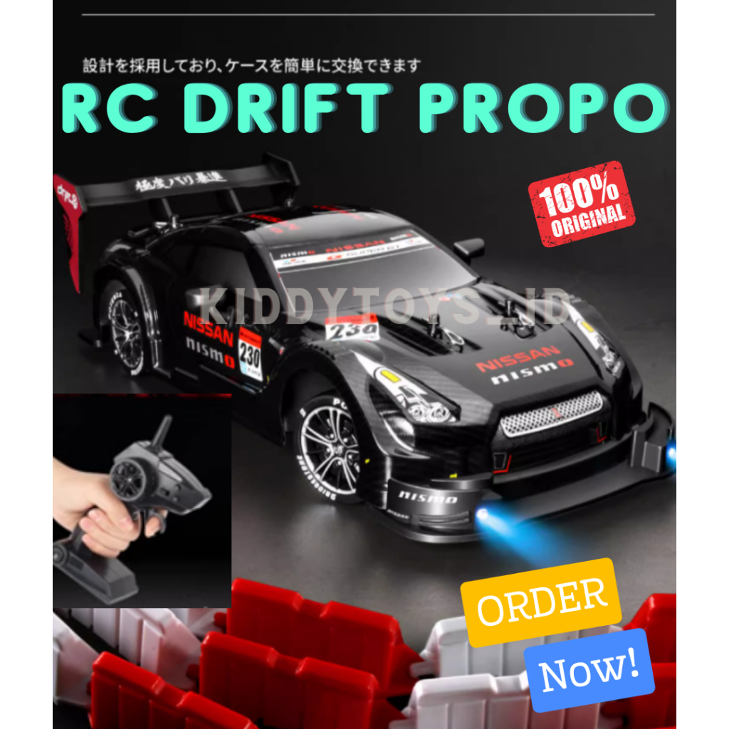 Jual Rc Drift Wd Propo Skala Mobil Remot Racing Kecepatan Tinggi Ngedrift Gtr Ghz