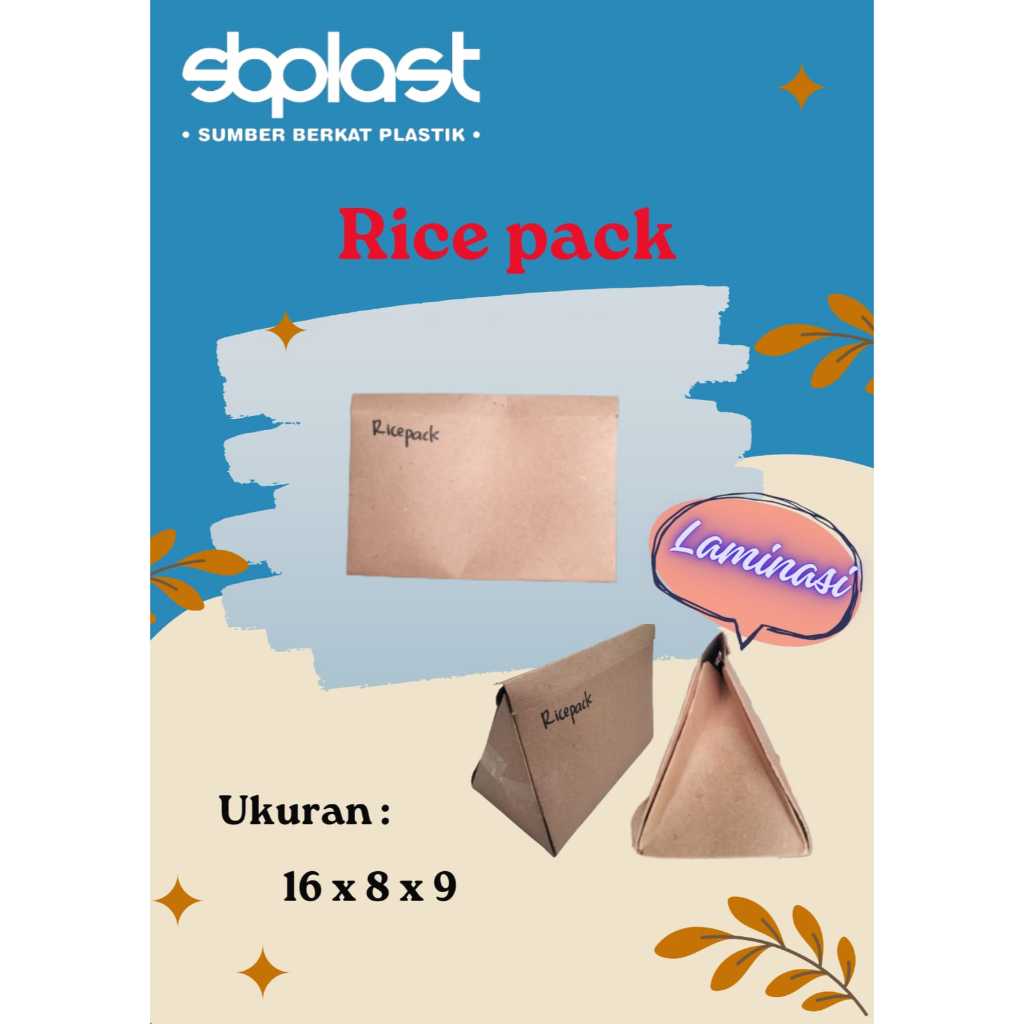 Jual Rice Pack Bungkus Nasi Rice Pack X X Bungkus Nasi