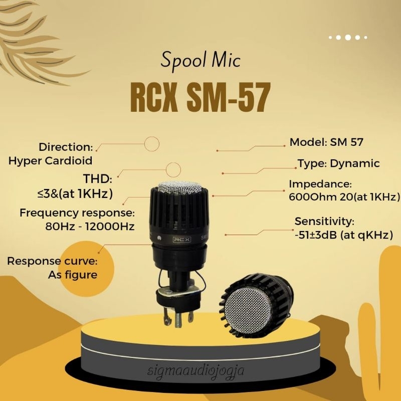 Jual Spool Mic RCX SM-57 Spull Microphone Tak Seri 57 | Shopee Indonesia